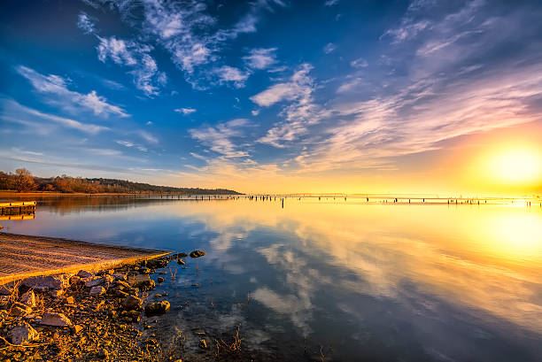 benbrook lake stock photo
